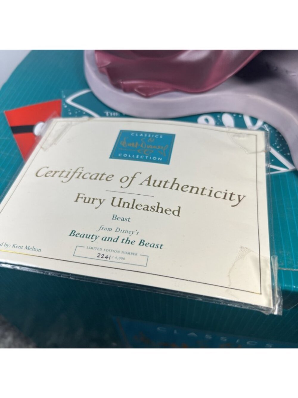 Walt Disney Fury Unleashed Classics Beauty & The Beast Rare 2004 #2241/4000 COA - Picture 2 of 16